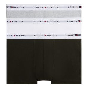 Tommy Hilfiger Logo Waistband Trunks 3-Pack Grey/Black/White