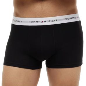 Tommy Hilfiger Signature Essential Logo Waistband Trunks 5-Pack Black