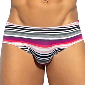 ES Collection Retro Stripes Brief UN610 Pink