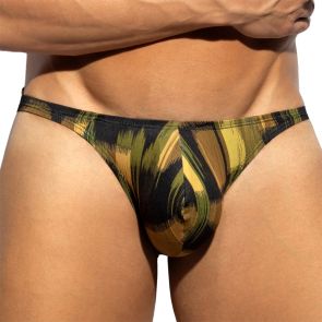 ES Collection Abstract Bikini Brief UN690 Mustard