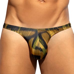 ES Collection Abstract Mini Thong UN691 Mustard