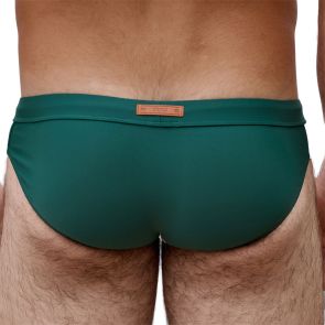 2EROS Calypso Colour-Blocked Byron Swim Brief V10103 White/Green