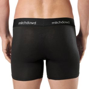Mitch Dowd Stretch Cotton Comfort Long Leg Trunks 3-Pack V1032P3 Black