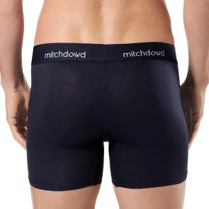 Mitch Dowd Stretch Cotton Comfort Long Leg Trunks 3-Pack V1032P3 Navy