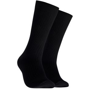 Mitch Dowd Mens Bamboo Rib Socks 2-Pack XM203P2 Black