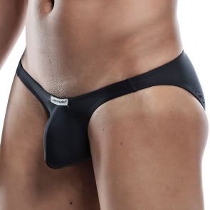 Joe Snyder Neon Polyester Bulge Bikini Brief JSBUL04 POL Black Matt