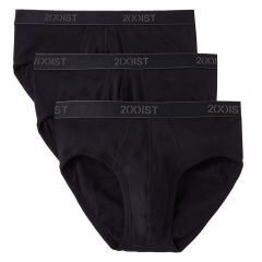 2xist Essentials Contour Pouch Brief 3-Pack 20303 Black