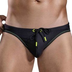 Clever Equilibrio Malibu Asoleadora Swim Brief 166611 Black