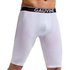 Gauvine Cotton Classic Long Boxer Brief 3016 White