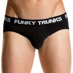 Funky Trunks Mens Underwear Brief Black Attack FT56M