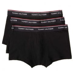 Tommy Hilfiger Premium Essentials Cotton Stretch Low Rise Trunk 3-Pack 1U87903841 Black 