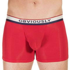 Obviously PrimeMan Boxer Brief 3 Inch Leg A00 Red