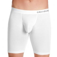 Obviously PrimeMan Boxer Brief 9 Inch Leg A01 White