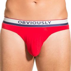 Obviously PrimeMan Hipster Brief A04 Red