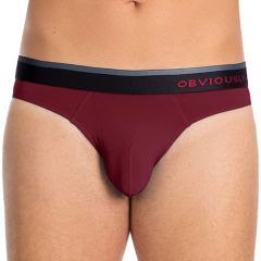 Obviously PrimeMan Hipster Brief A04 Maroon