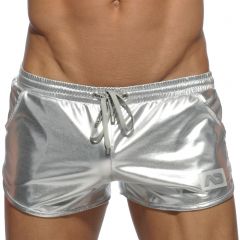 Addicted Metallic Short AD562 Silver Mens Underwear