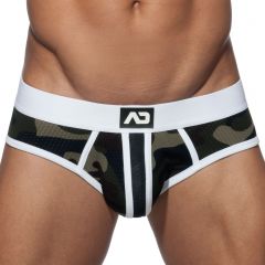 Addicted Camo Stripe Brief AD764 White