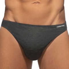 Addicted Cotton Thong AD986 Charcoal