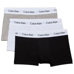 Calvin Klein Cotton Stretch Low Rise Trunk 3-Pack U2664 Black/Grey/White