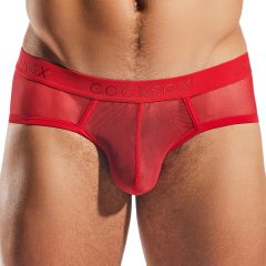 Cocksox Italian Mesh Sports Brief CX76ME Rose
