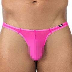 CUT4MEN GLOW Brazilian Mesh Thong C4MSPX06 Hot Pink