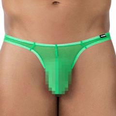 CUT4MEN GLOW Brazilian Mesh Thong C4MSPX06 Green