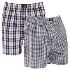 Coast Mens 2-Pack Woven Boxer MCPB0001 Grey