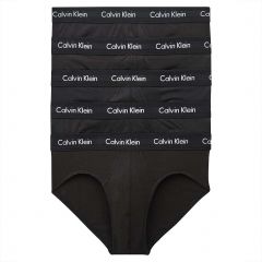 Calvin Klein Cotton Stretch 5-Pack Hip Brief NB2876 Black