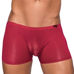 Male Power Seamless Sleek Short W/Sheer Pouch SMS-006 Wine