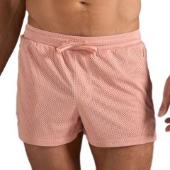 TEAMM8 S.S.C. Fraternity Mesh 3 Inch Short Stripes TC-3STSSC Dusty Pink