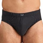 Bendon Man Cotton Stretch Mens Brief M1-565 Black Pinstripe