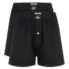 Coast Mens 2-Pack Knit Boxer Shorts KPB0002 Black