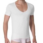 Doreanse Deep V Neck Tee 2820 White Mens Clothing