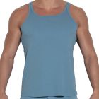 CODE 22 Train Cotton Tank Top 3302 Petrol Mens Undertees