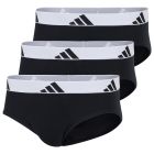 adidas Sportswear Active Flex Cotton Brief 3-Pack 4AM001 Black/White Band