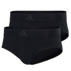 adidas Sportswear Active Flex Cotton 3 Stripes Low Rise Brief 2-Pack 4AM007 Black