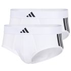 adidas Sportswear Active Flex Cotton 3 Stripes Low Rise Brief 2-Pack 4AM007 White