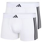 adidas Sportswear Active Flex Cotton 3 Stripes Low Rise Trunk 2-Pack 4AM008 White