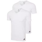 adidas Sportswear Active Flex Cotton V-Neck T-Shirt 2-Pack 4AM017 White
