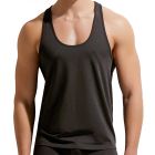 Gauvine Essential Tops Racer Back Tank Top 5000 Black Mens Tank Top