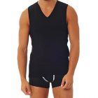 Doreanse VNeck Athletic Tank 2210 Black Mens T-Shirt