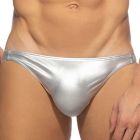 Addicted Party Shiny Bikini AD1038 Silver Mens Underwear