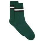 Ambra Chunky Rib Tennis Crew Sock Evergreen