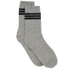 Ambra Chunky Rib Tennis Crew Sock Grey Marle