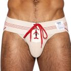 BIKE Vintage Lace-up Jockstrap BAS343 Cream