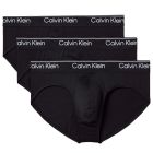 Calvin Klein Microfibre Stretch Hip Brief 3-Pack NB4408 Black