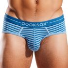 Cocksox Striped Modal Sports Brief CX76MD Cascade