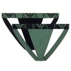 Emporio Armani Bold Monogram Jersey Jockstraps 2-Pack EM000257 Green
