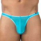 CUT4MEN GLOW Brazilian Mesh Thong C4MSPX06 Turquoise Mens Underwear