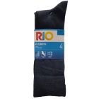 Rio Business Wear 'Em and Pair 'Em Crew Socks 4-Pack S7412W Navy